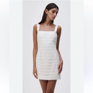 Jonathon Simkhai Artemis White Shift Dress Size 4